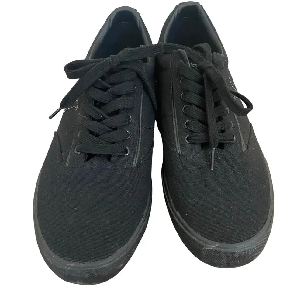 Hurley Arlo Shoes Sneakers Mens Size 12 Black Canvas Skater Casual Lace Up